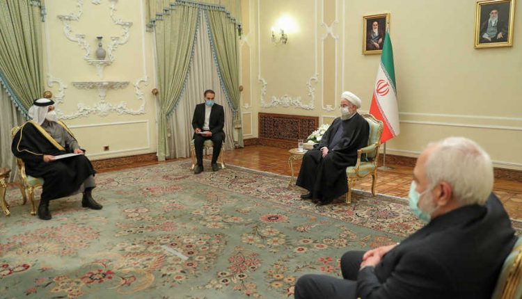 روحاني ووزير الخارجية القطري