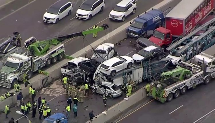 حادث مروري ضخم في تكساس