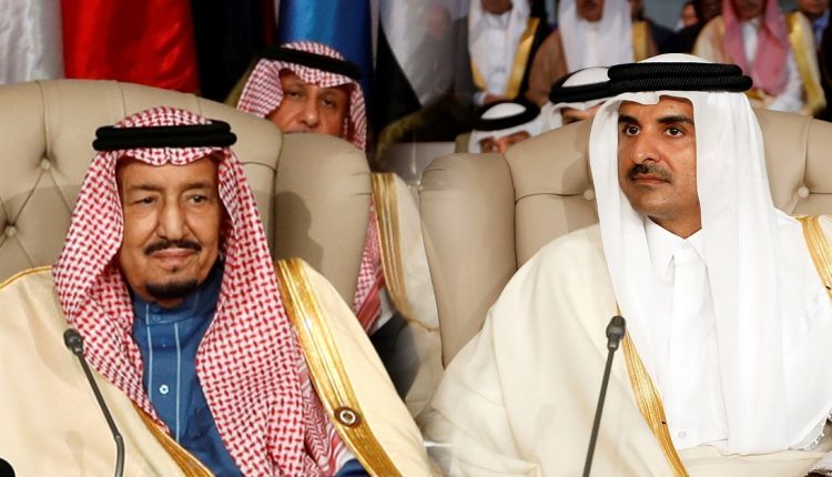 أمير قطر والملك سلمان