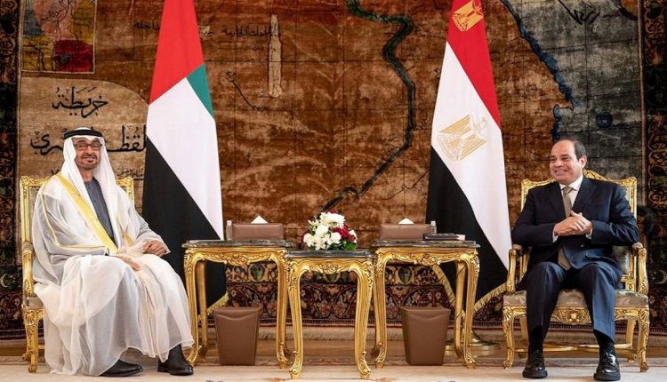 محمد بن زايد والسيسي