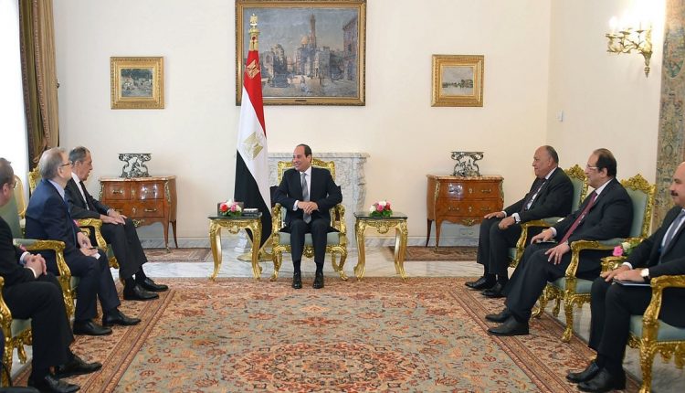 السيسي ووزير خارجية روسيا