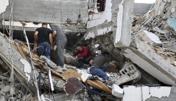 أنقاض نفق في غزة