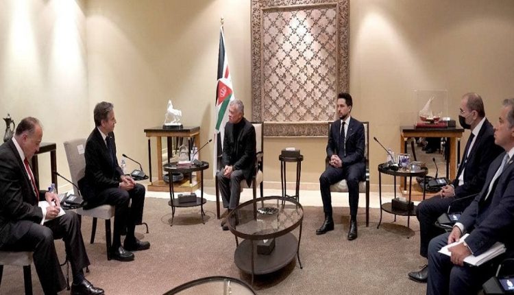 العاهل الأردني وبلينكن