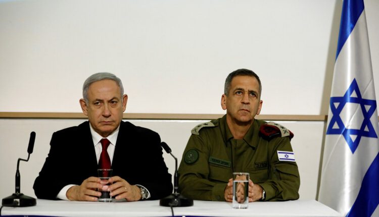 نتنياهو ورئيس أركان الجيش الإسرائيلي أفيف كوخافي