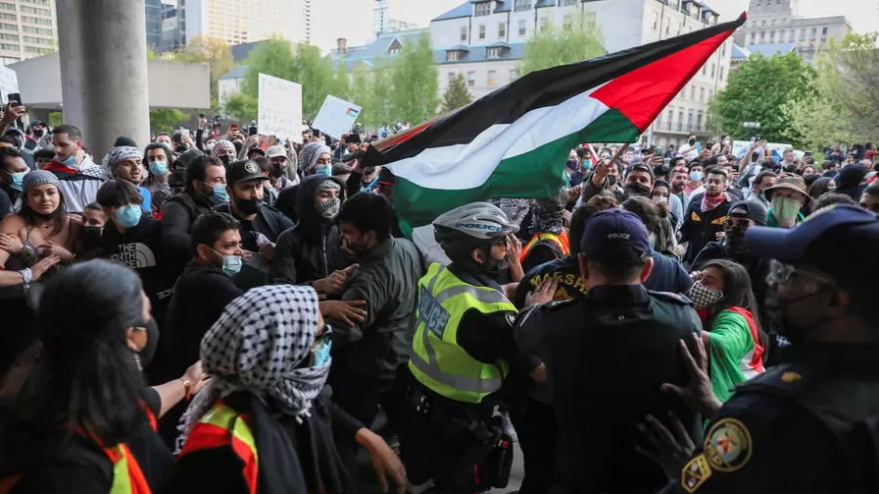 مظاهرات في تورنتو - كندا دعما لفلسطين