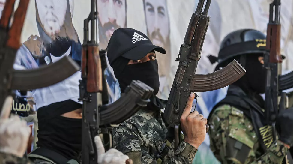 عناصر من ميليشيا "الجهاد الإسلامي" في قطاع غزة