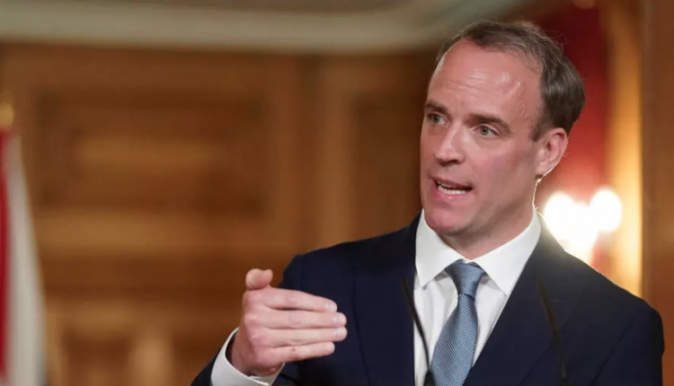 وزير الخارجية البريطاني دومينيك راب