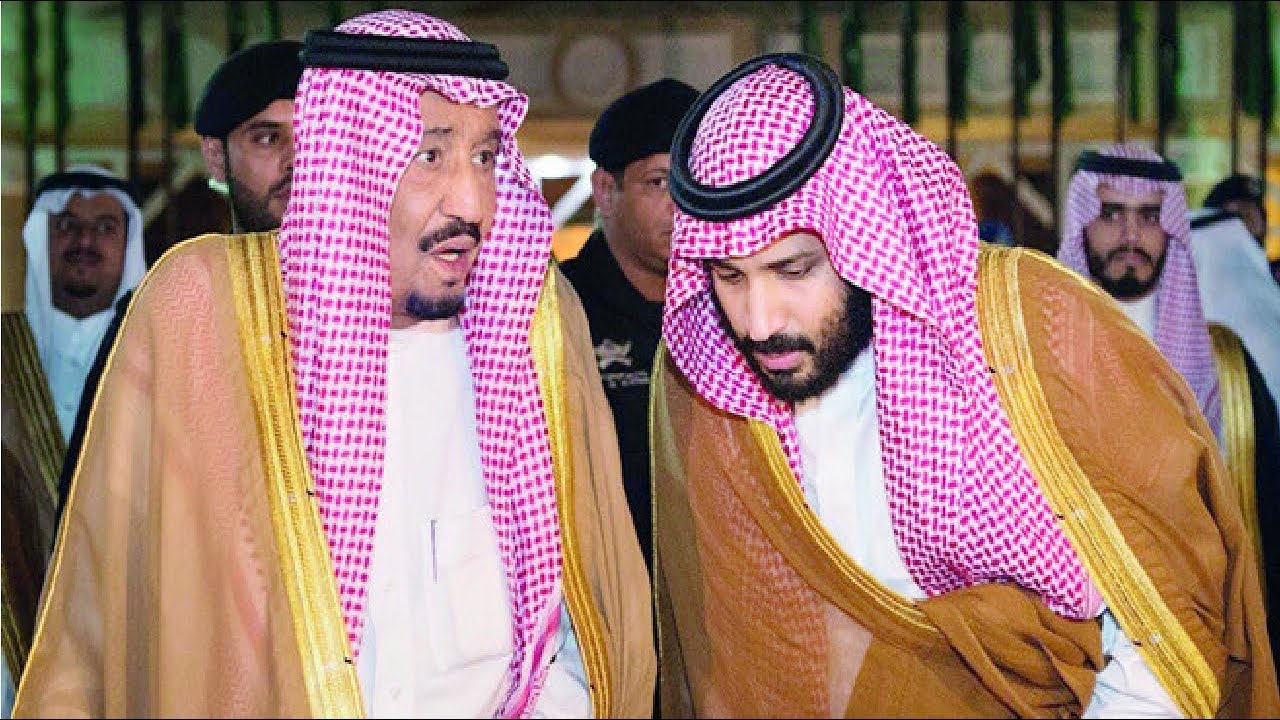 الملك سلمان بن عبد العزيز، وولي عهده، الأمير محمد بن سلمان