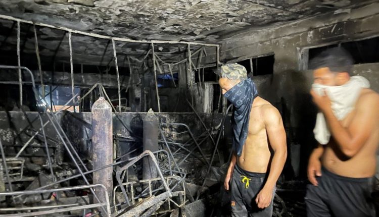 حريق مستشفى ابن الخطيب