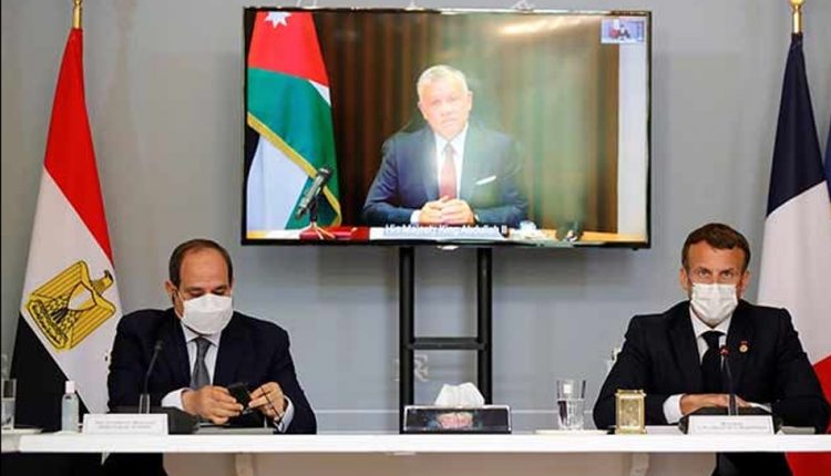 عاهل الأردني يجري محادثات مع رئيسي مصر وفرنسا