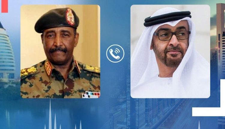 محمد بن زايد مع البرهان