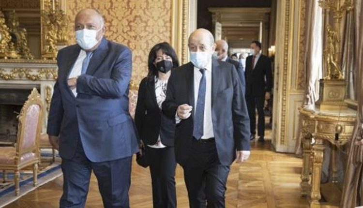 وزيرا خارجية فرنسا ومصر