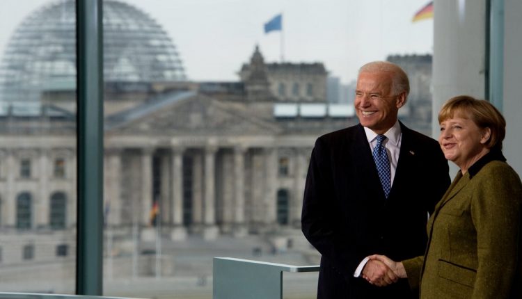 ميركل وبايدن - السيل الشمالي