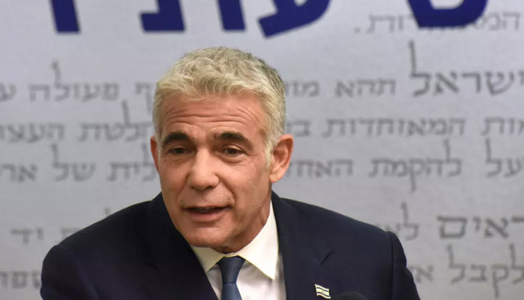 زعيم المعارضة الإسرائيلية يائير لبيد