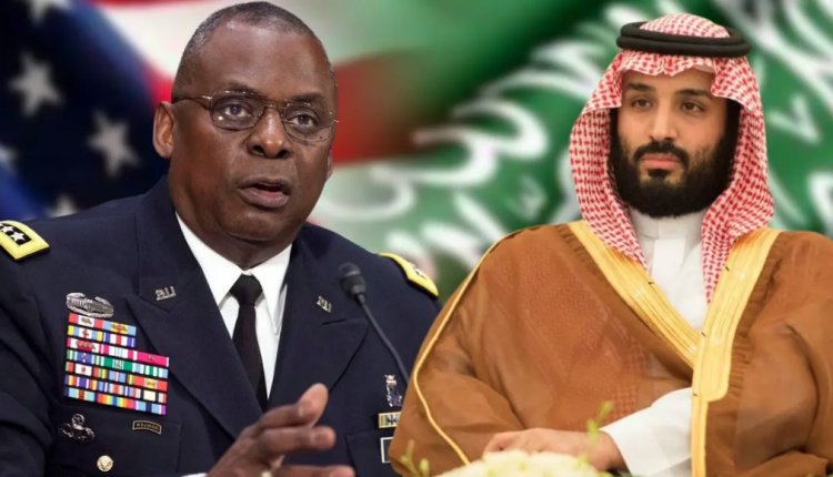 ولي العهد السعودي الأمير محمد بن سلمان ووزير الدفاع الأميركي لويد أوستن