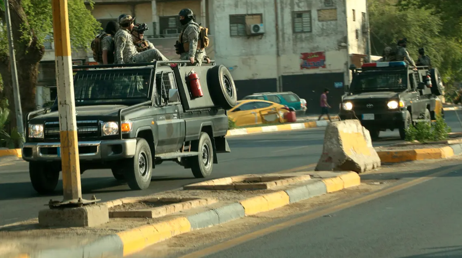 عناصر من القوات الأمنية في بغداد