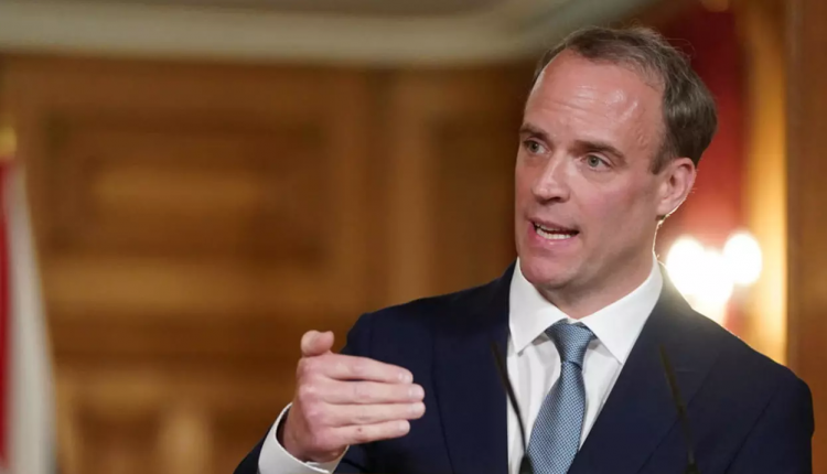 وزير الخارجية البريطاني، دومينيك راب