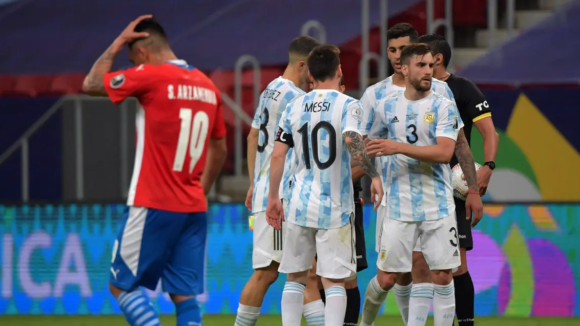 فرحة المنتخب الأرجنتيني بالهدف