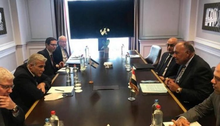 سامح شكري ونظيره الإسرائيلي - مفاوضات سلام