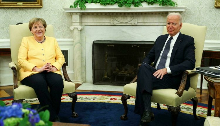 السيل الشمالي- بايدن وميركل