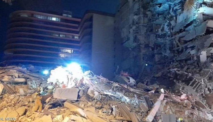 انهيار مبنى ميامي