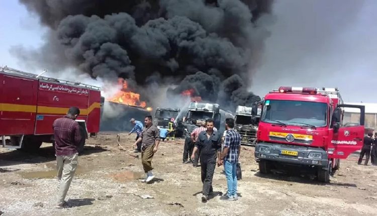 حريق ضخم في إيران