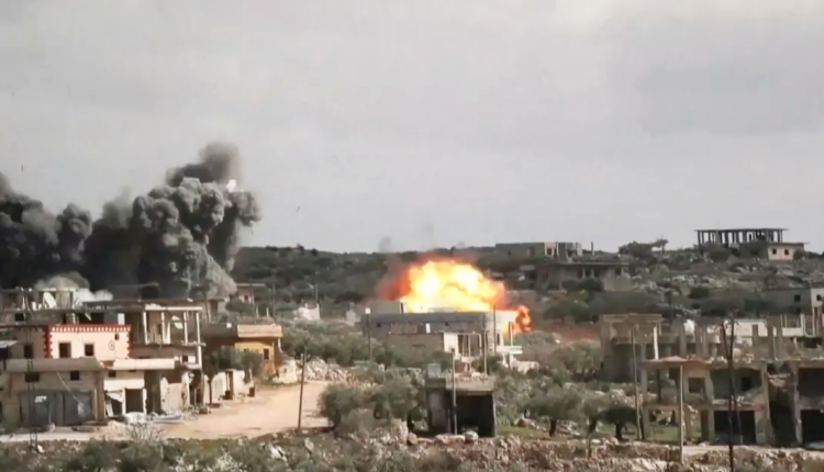 قصف لقوات النظام على إدلب
