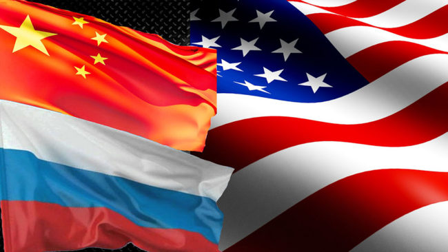 الولايات المتحدة والصين وروسيا وإيران