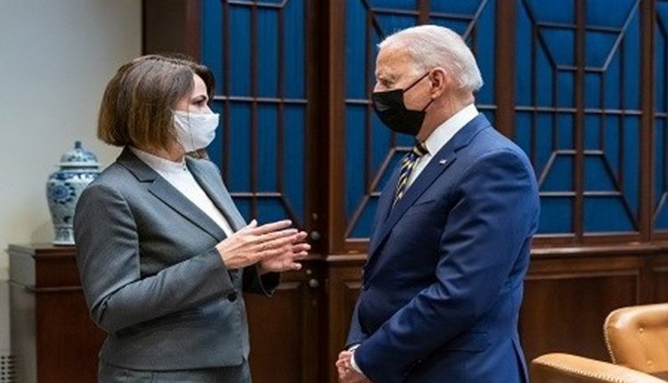 بايدن وزعيمة المعارضة