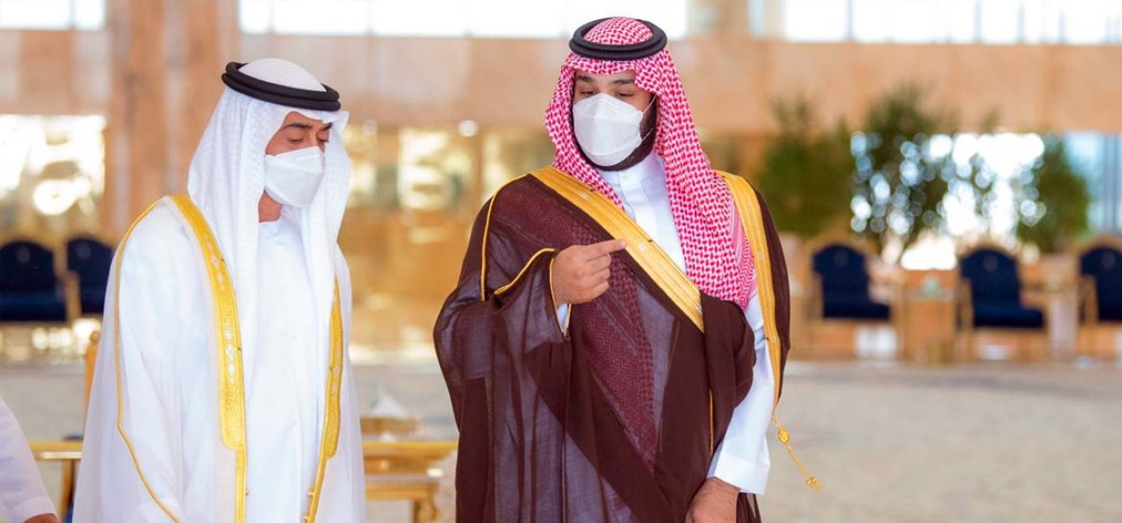 ولي العهد السعودي يستقبل محمد بن زايد